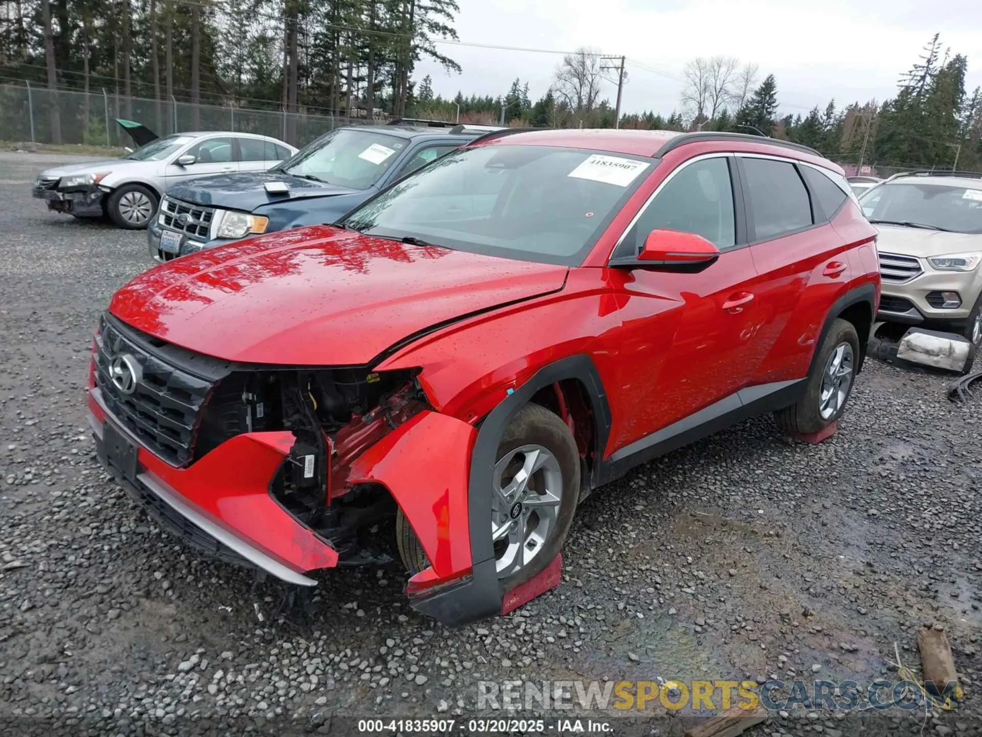 2 Photograph of a damaged car 5NMJBCAE9NH131106 HYUNDAI TUCSON 2022