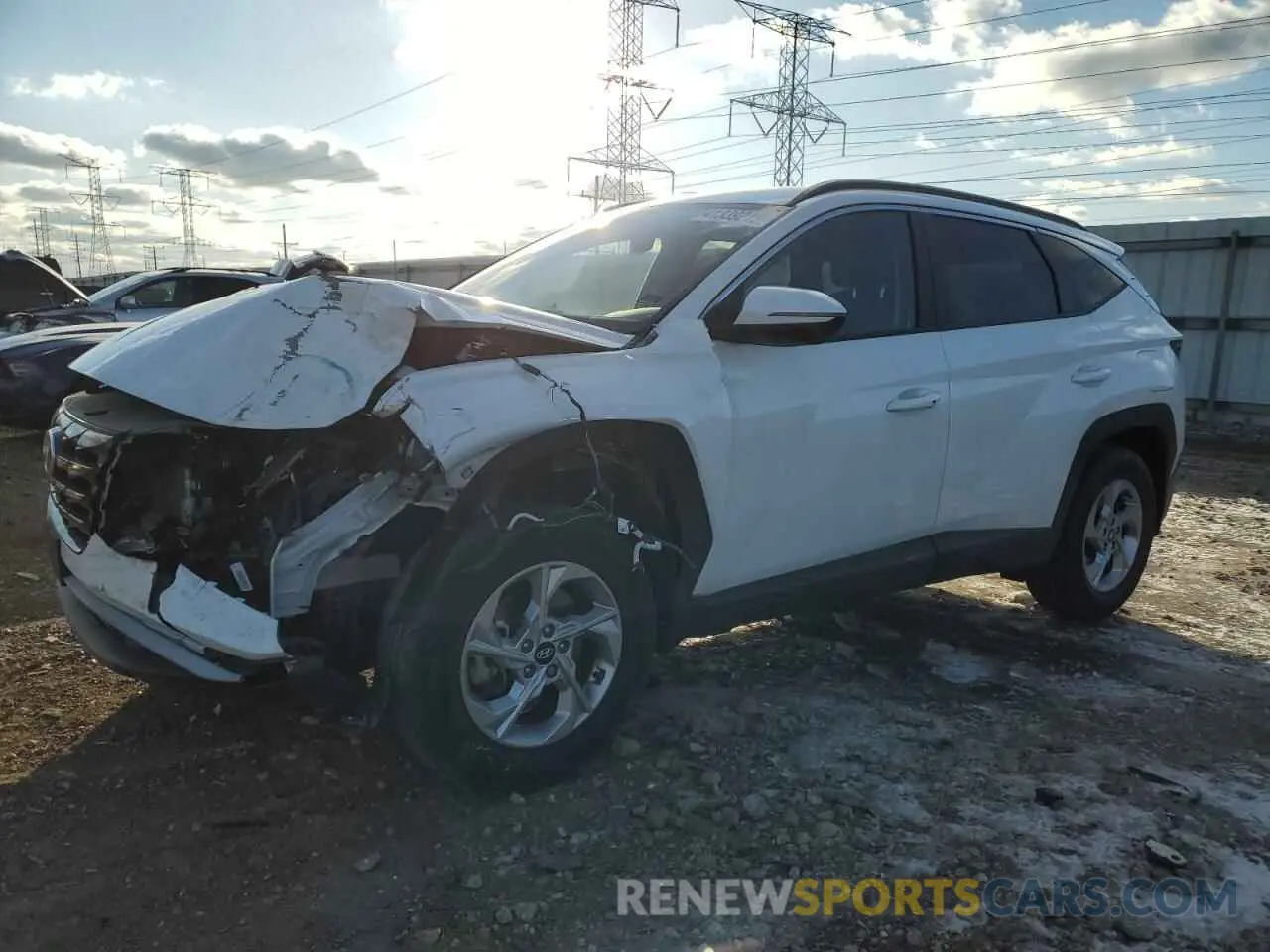 1 Photograph of a damaged car 5NMJBCAE9NH160038 HYUNDAI TUCSON 2022