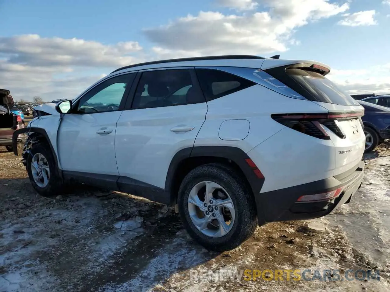 2 Photograph of a damaged car 5NMJBCAE9NH160038 HYUNDAI TUCSON 2022