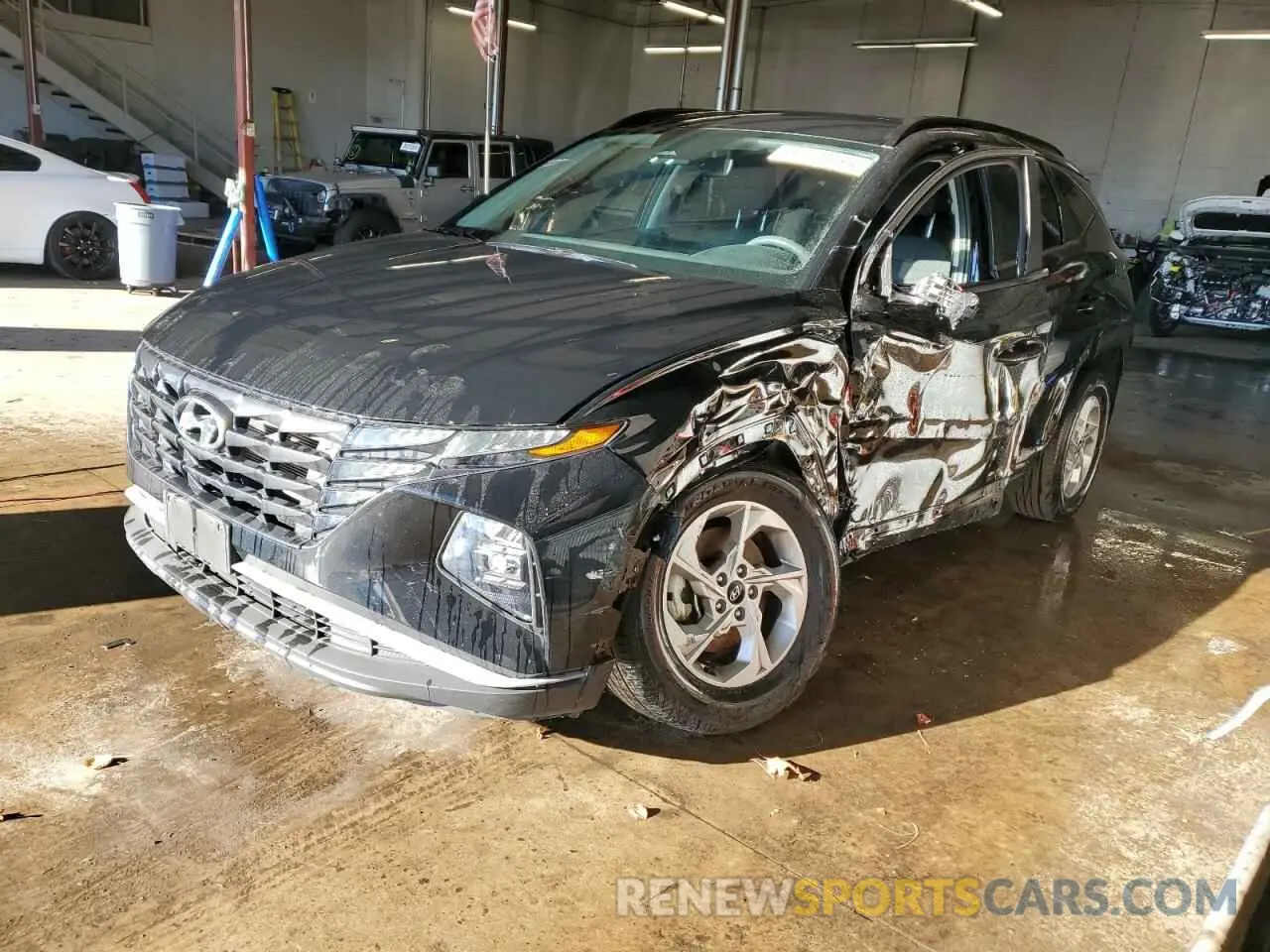 1 Photograph of a damaged car 5NMJBCAEXNH084703 HYUNDAI TUCSON 2022
