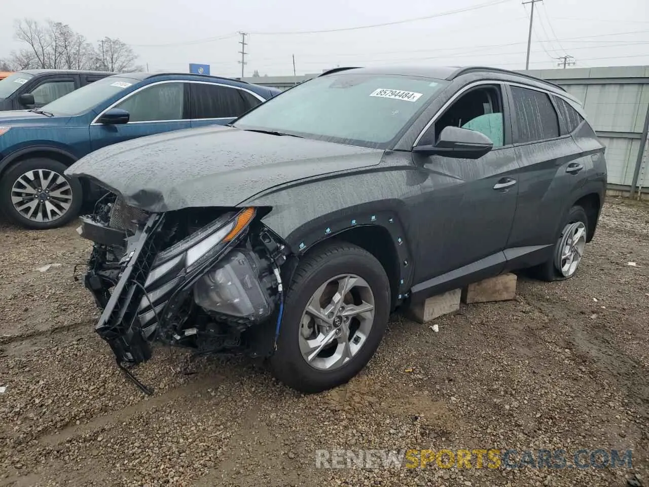 1 Photograph of a damaged car 5NMJBCAEXNH154782 HYUNDAI TUCSON 2022