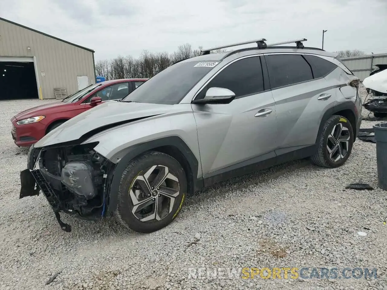 1 Photograph of a damaged car 5NMJC3AE0NH044837 HYUNDAI TUCSON 2022