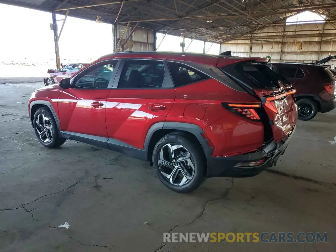 2 Photograph of a damaged car 5NMJC3AE1NH089625 HYUNDAI TUCSON 2022