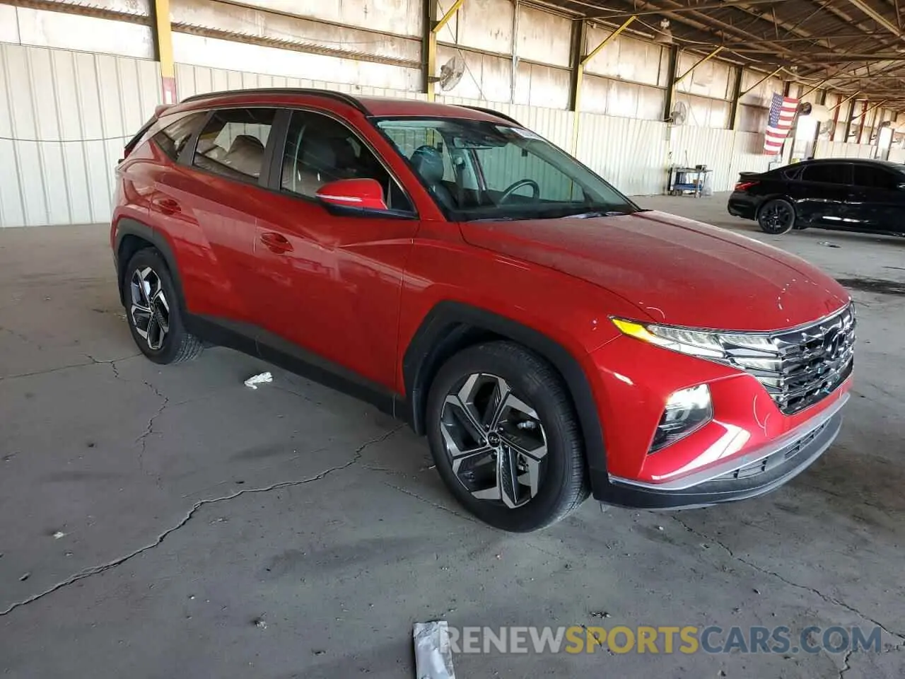 4 Photograph of a damaged car 5NMJC3AE1NH089625 HYUNDAI TUCSON 2022