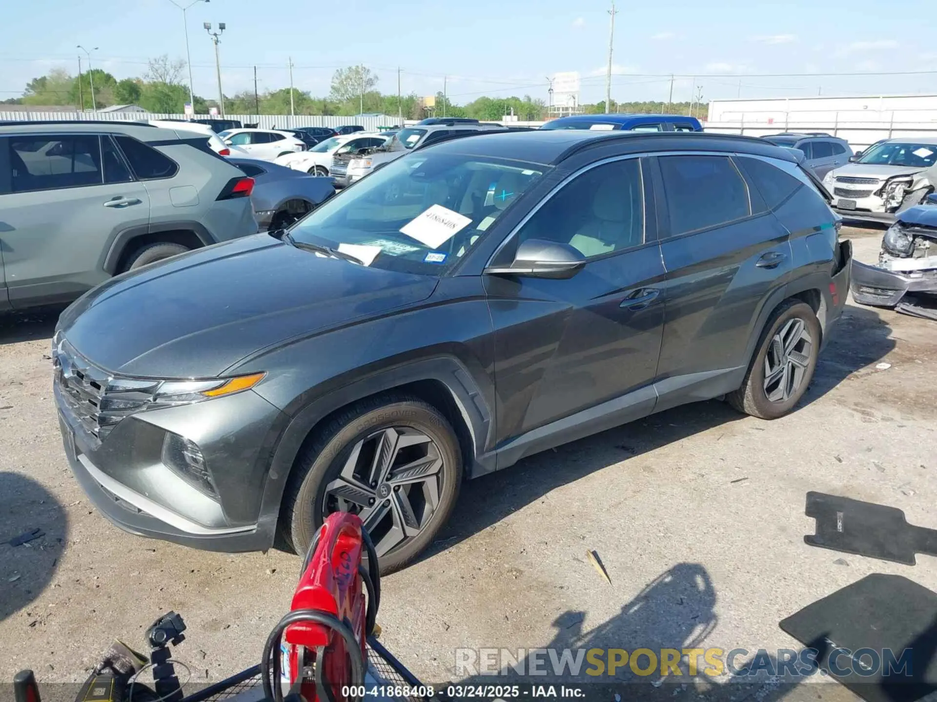 2 Photograph of a damaged car 5NMJC3AE1NH152514 HYUNDAI TUCSON 2022