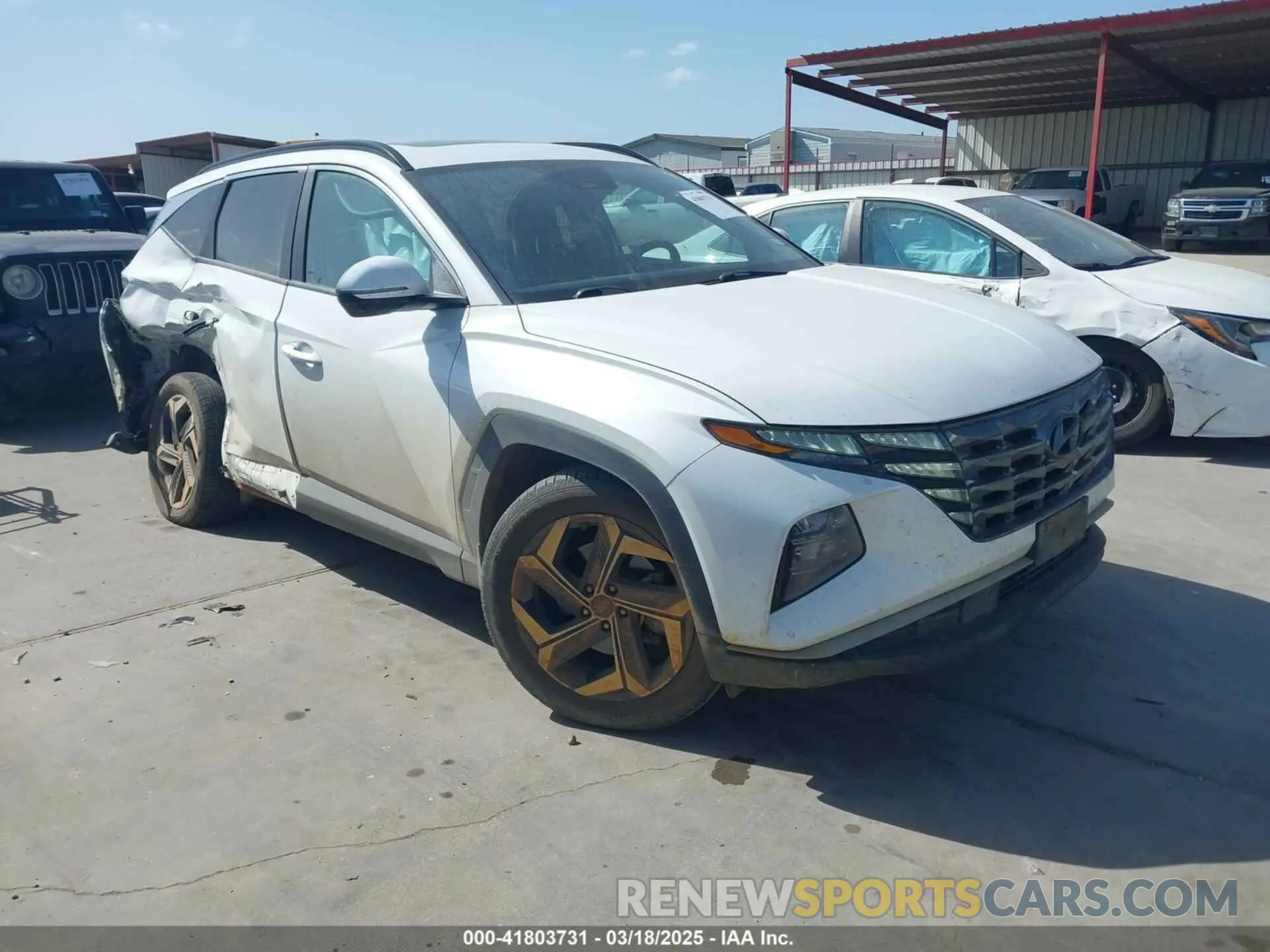 1 Photograph of a damaged car 5NMJC3AE2NH126472 HYUNDAI TUCSON 2022