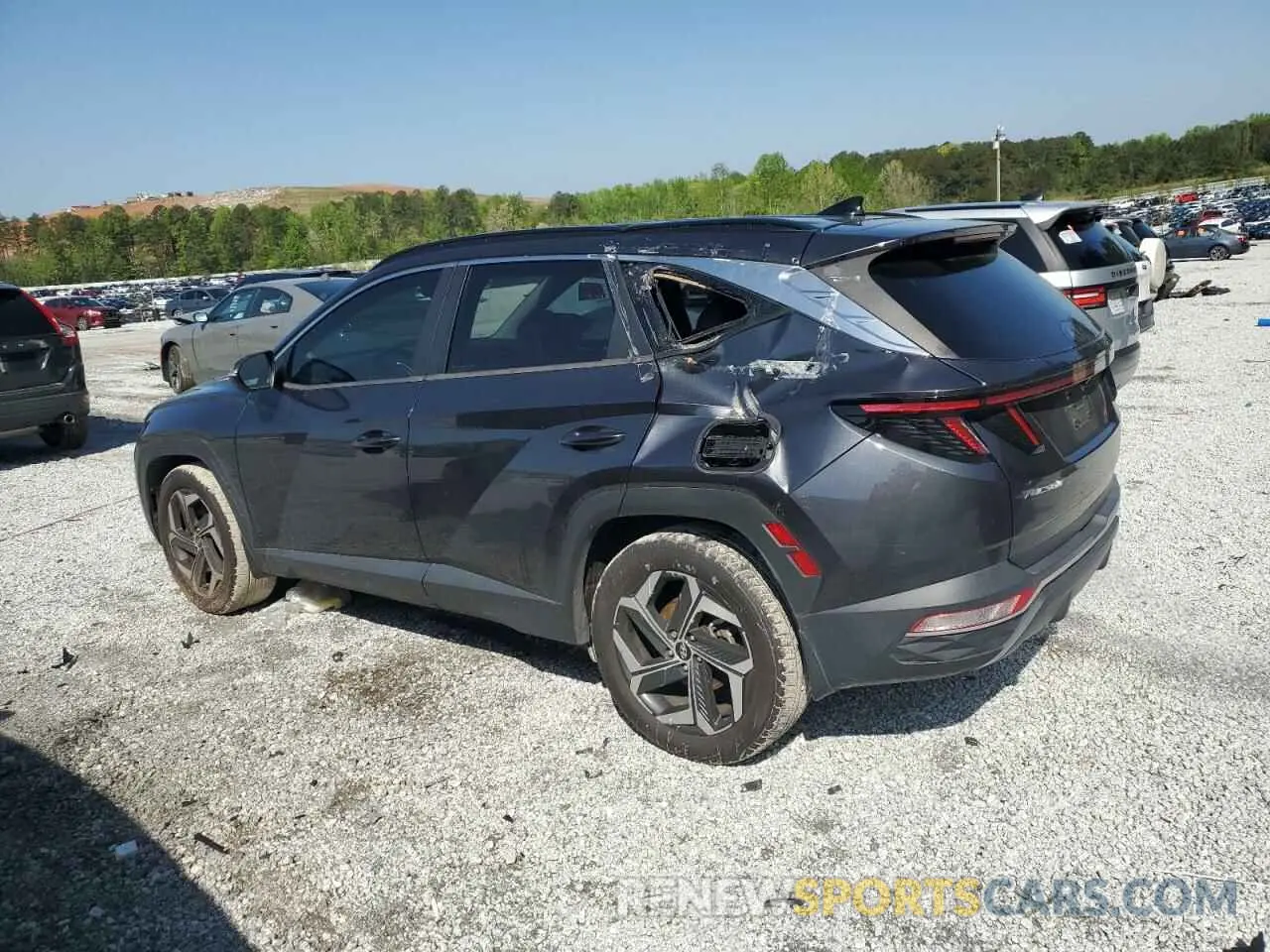 2 Photograph of a damaged car 5NMJC3AE4NH050592 HYUNDAI TUCSON 2022