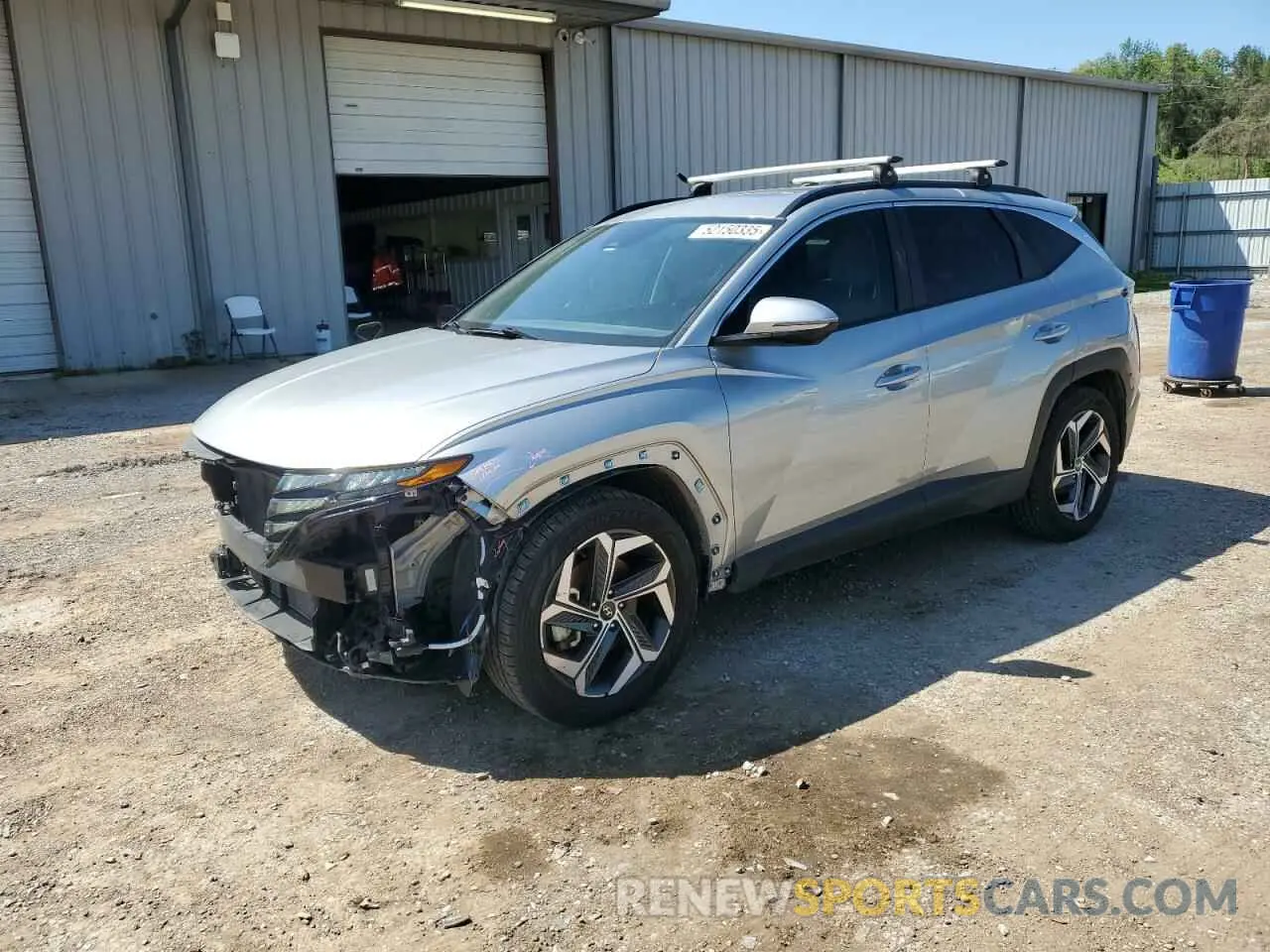 1 Photograph of a damaged car 5NMJC3AE4NH132967 HYUNDAI TUCSON 2022