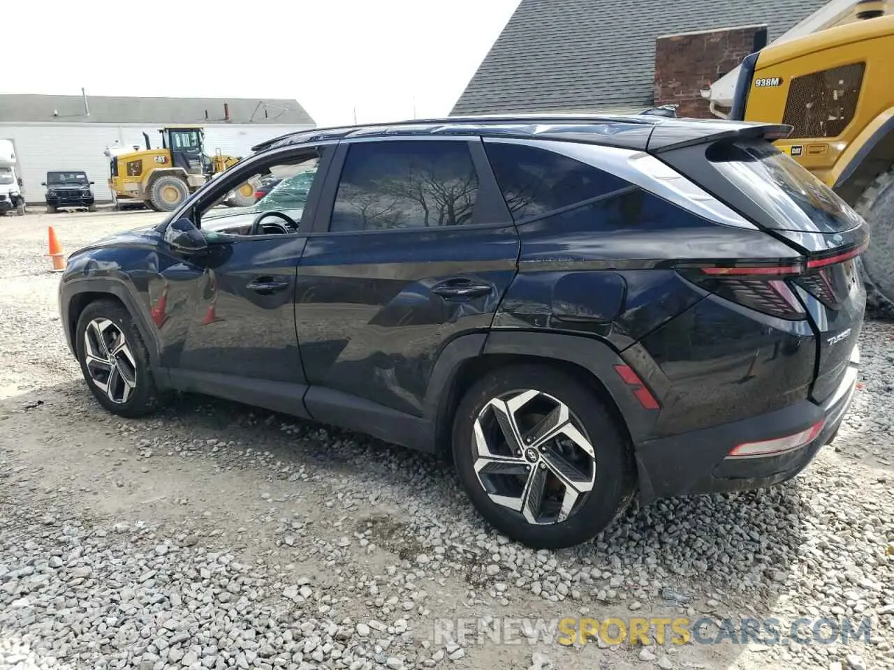 2 Photograph of a damaged car 5NMJC3AE5NH149471 HYUNDAI TUCSON 2022