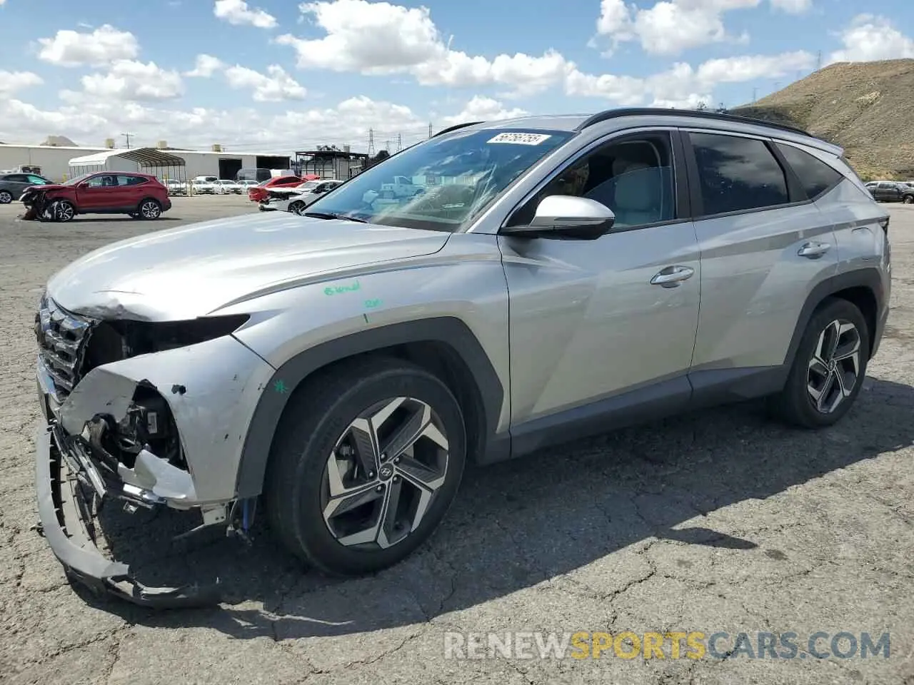 1 Photograph of a damaged car 5NMJC3AE6NH039674 HYUNDAI TUCSON 2022