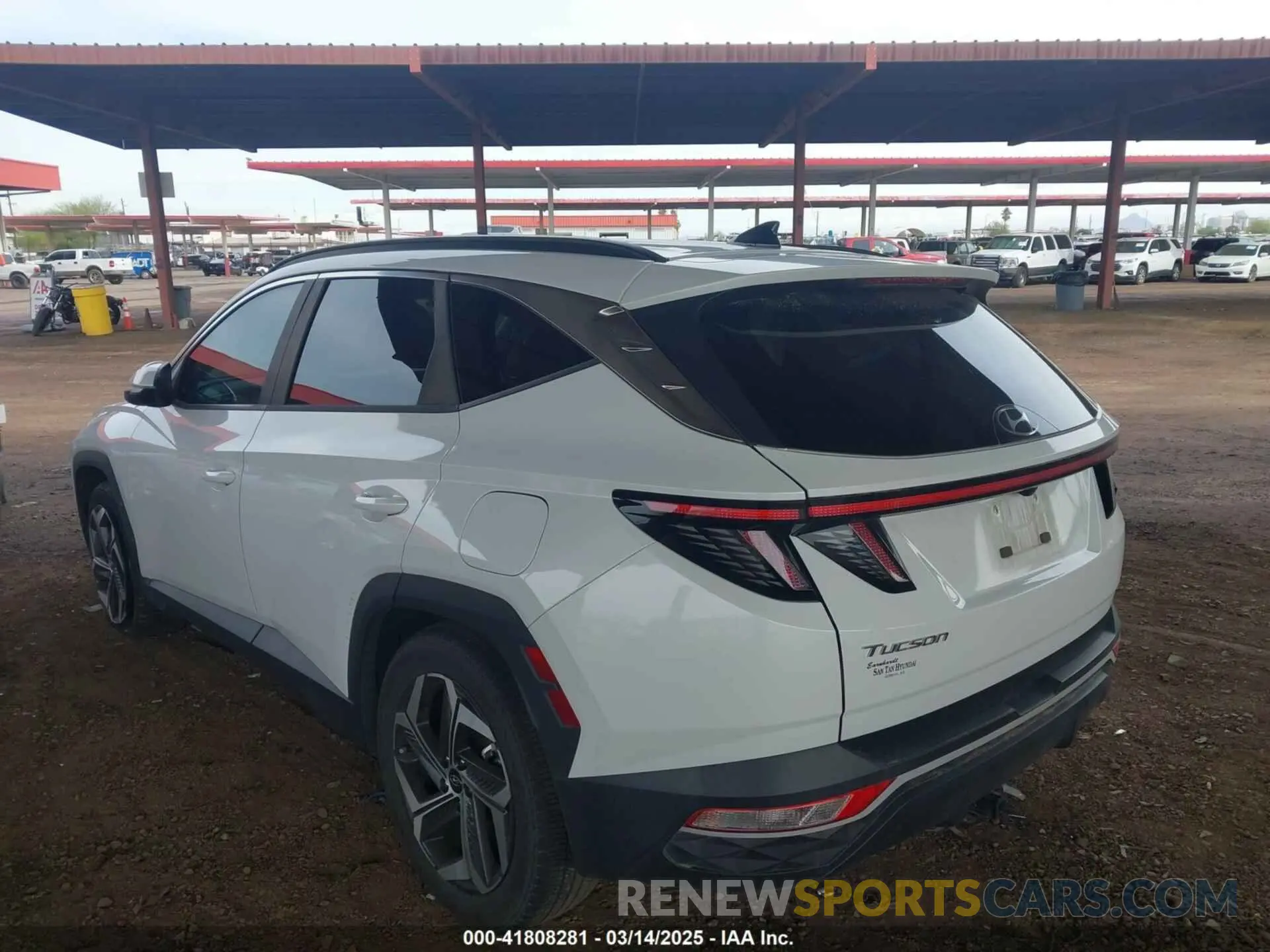 3 Photograph of a damaged car 5NMJC3AE6NH060475 HYUNDAI TUCSON 2022