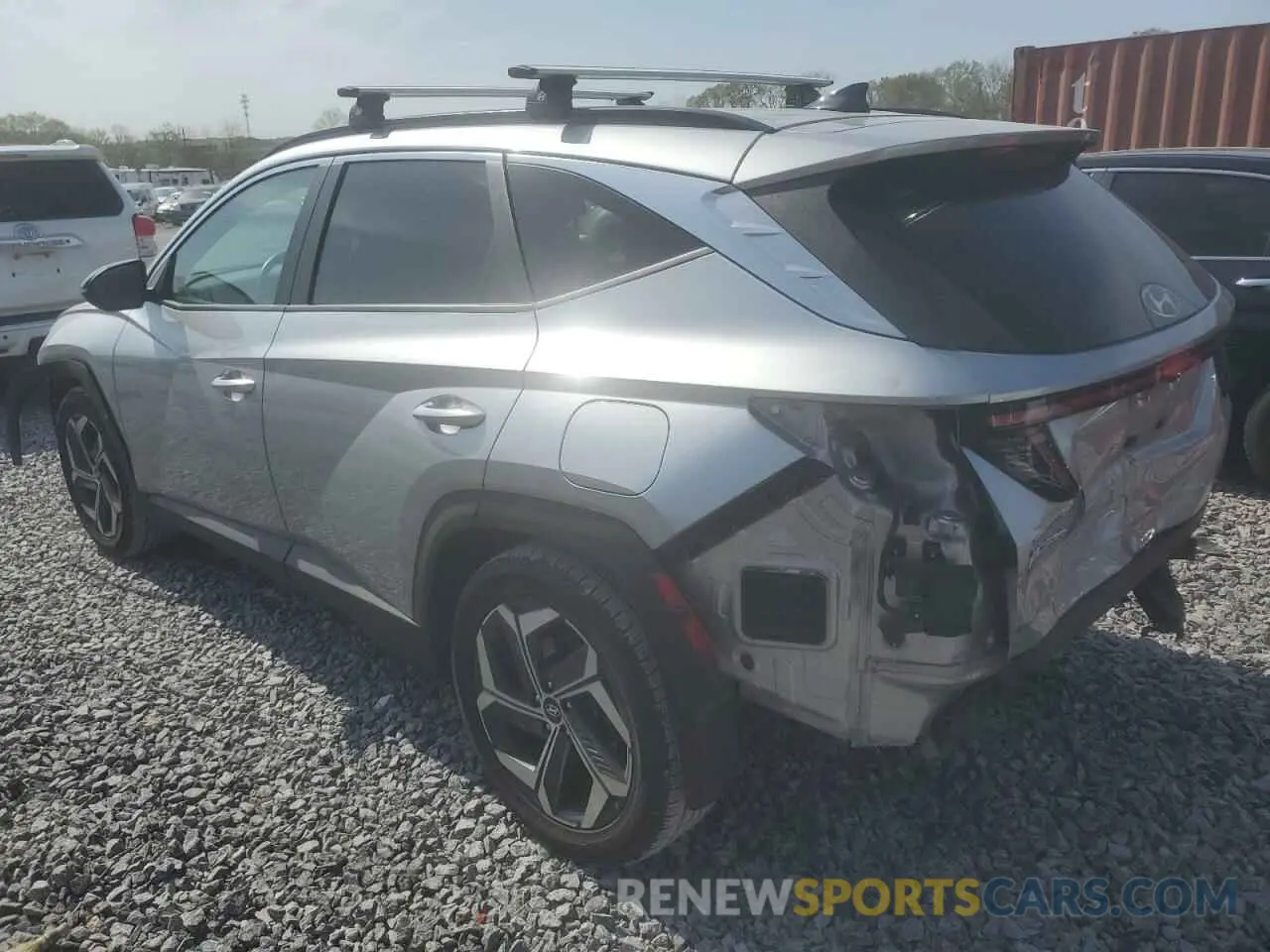 2 Photograph of a damaged car 5NMJC3AE6NH130654 HYUNDAI TUCSON 2022
