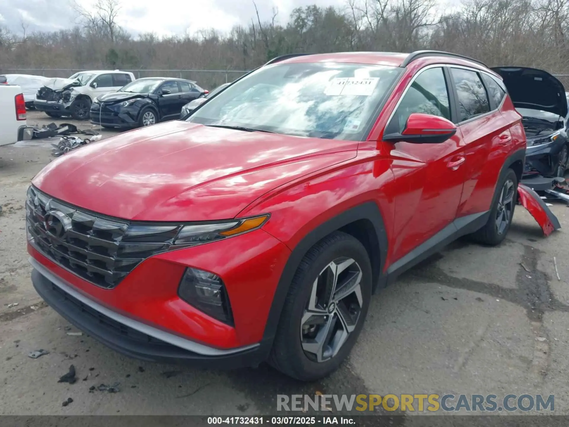 2 Photograph of a damaged car 5NMJC3AE7NH094392 HYUNDAI TUCSON 2022