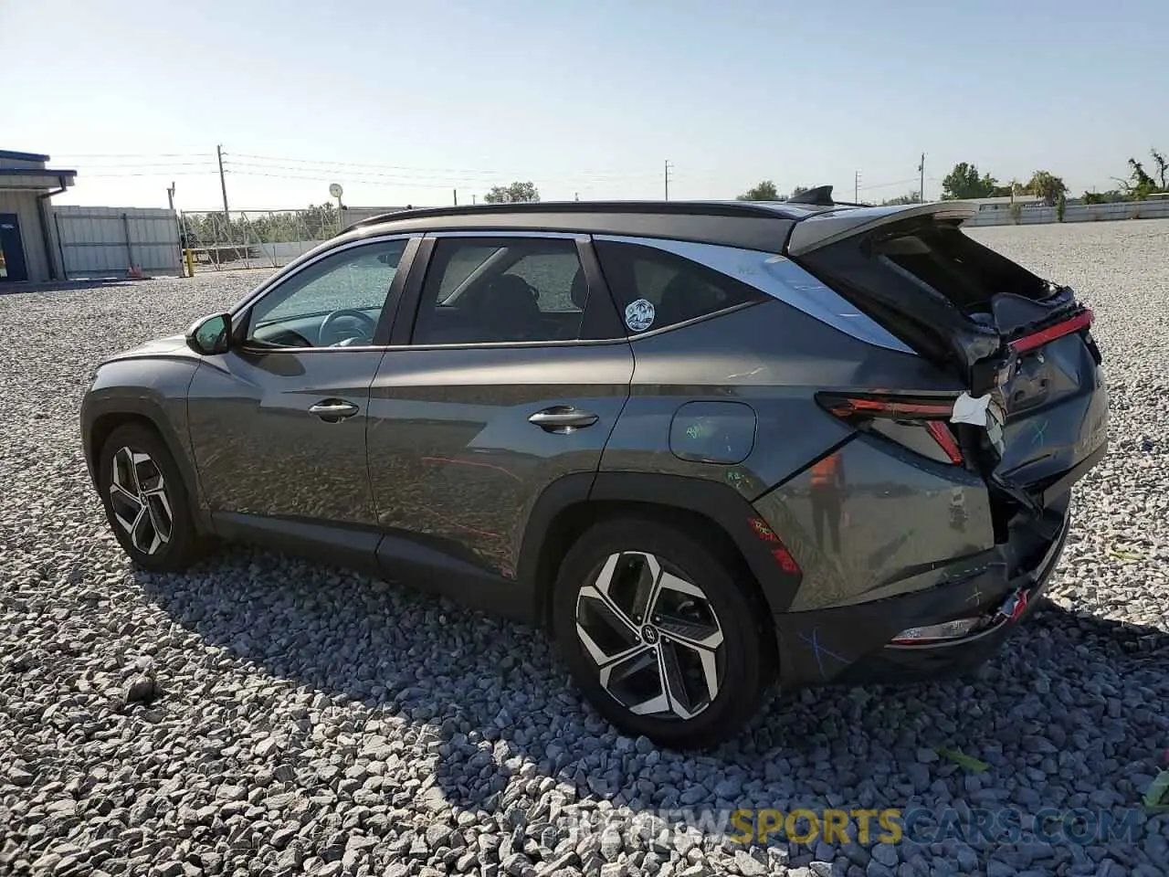 2 Photograph of a damaged car 5NMJC3AE7NH097454 HYUNDAI TUCSON 2022
