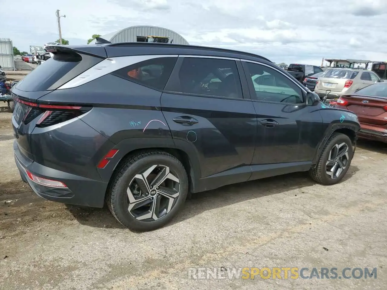 3 Photograph of a damaged car 5NMJC3AE7NH126872 HYUNDAI TUCSON 2022