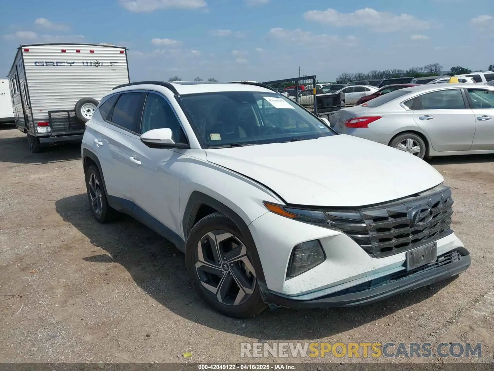1 Photograph of a damaged car 5NMJC3AE8NH029776 HYUNDAI TUCSON 2022