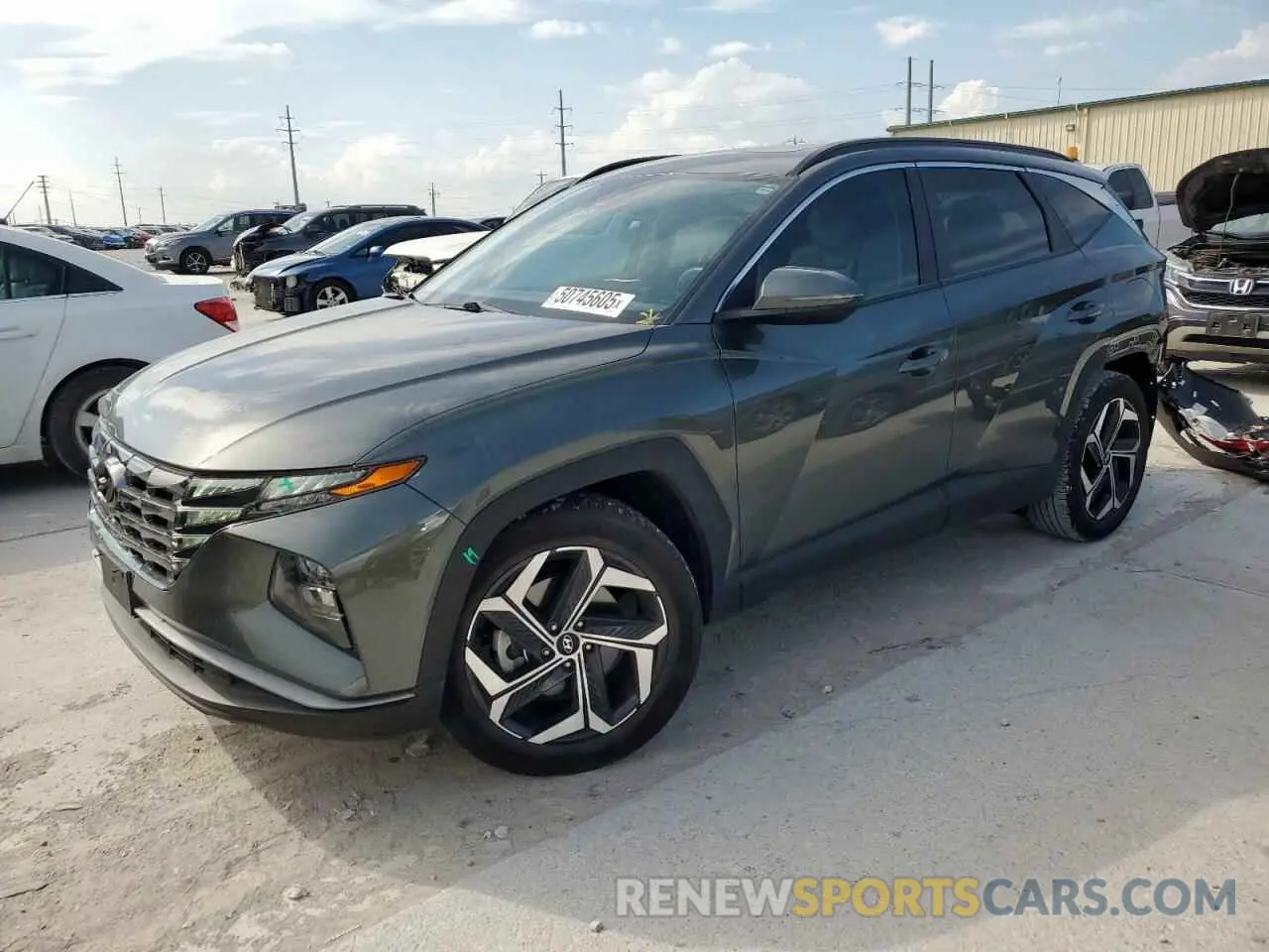 1 Photograph of a damaged car 5NMJC3AE8NH139520 HYUNDAI TUCSON 2022