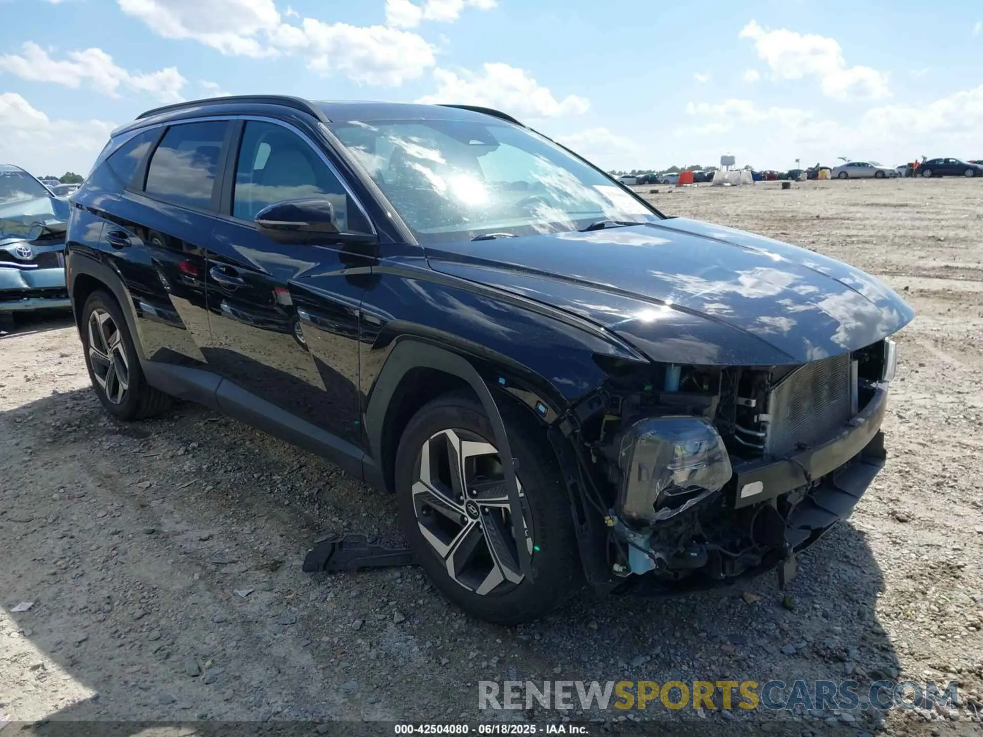 1 Photograph of a damaged car 5NMJC3AE9NH065265 HYUNDAI TUCSON 2022