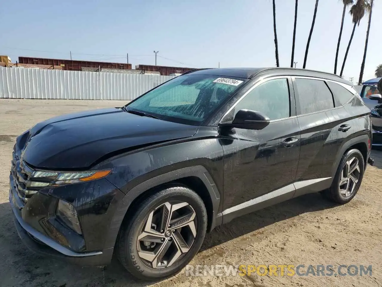 1 Photograph of a damaged car 5NMJC3AE9NH120507 HYUNDAI TUCSON 2022