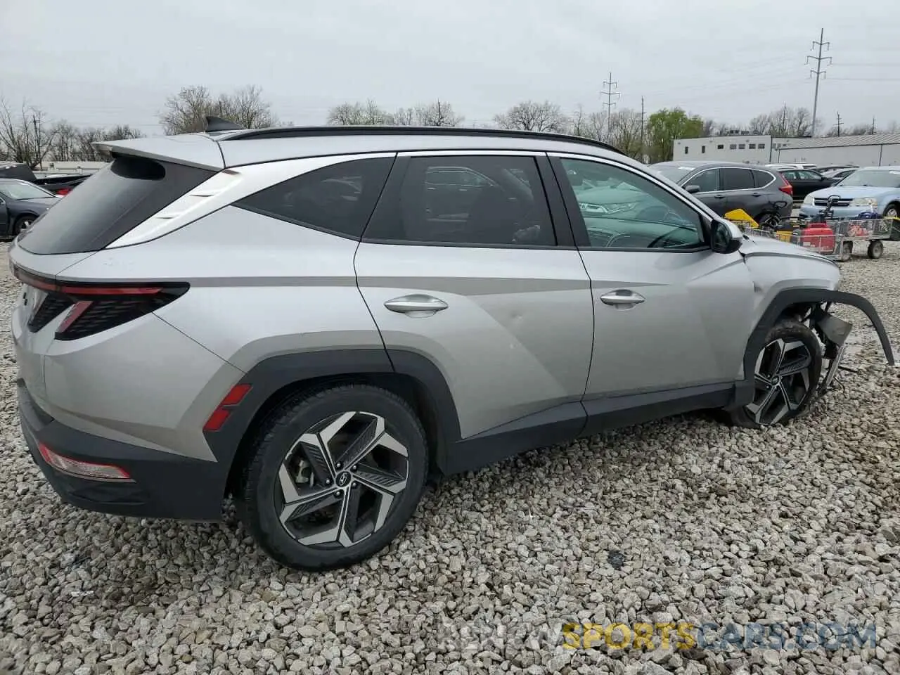 3 Photograph of a damaged car 5NMJC3AE9NH138036 HYUNDAI TUCSON 2022