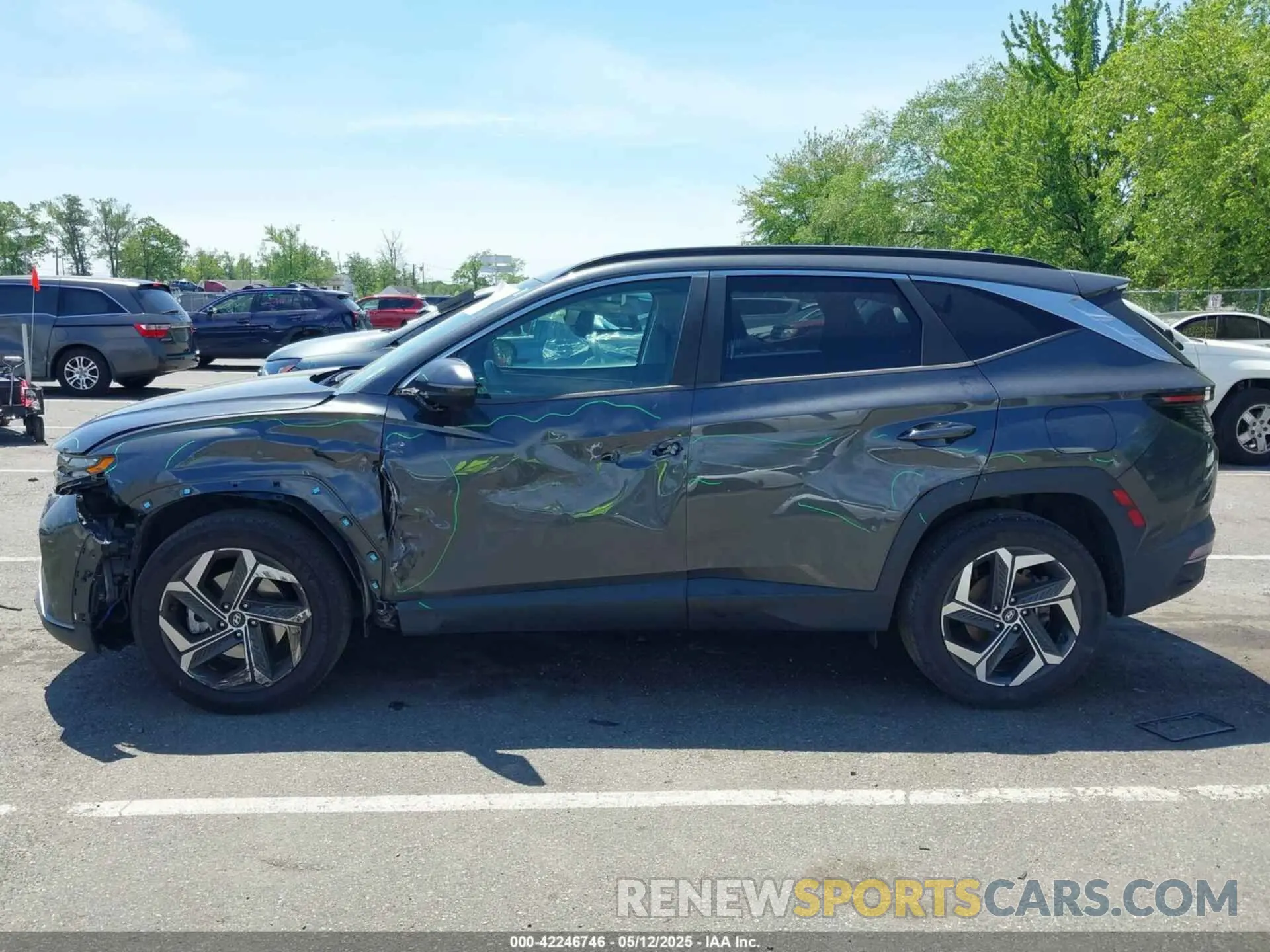 14 Photograph of a damaged car 5NMJCCAE1NH017789 HYUNDAI TUCSON 2022