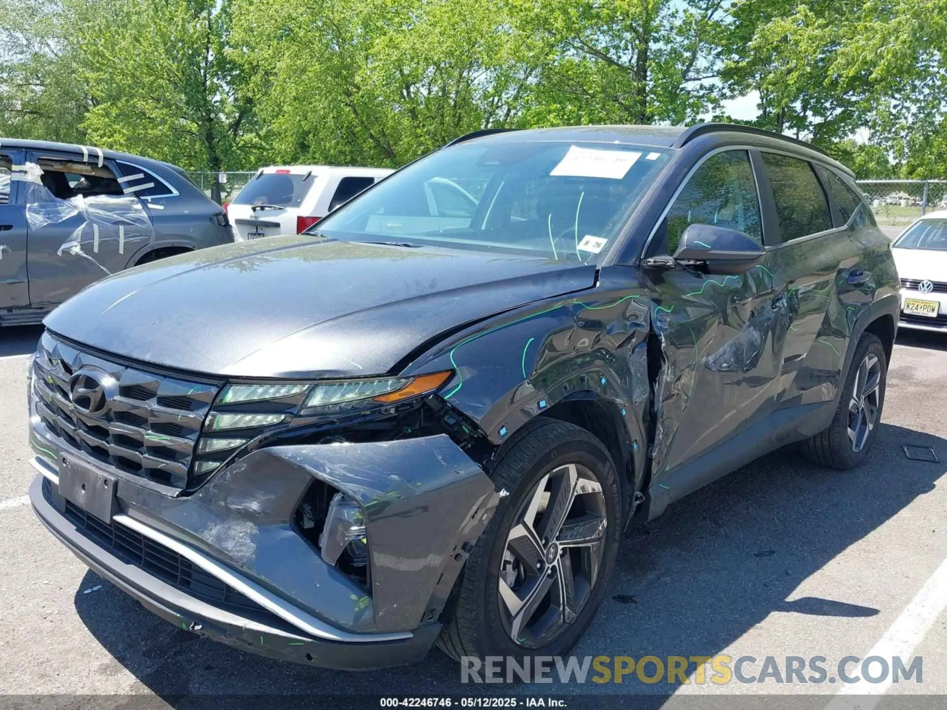 2 Photograph of a damaged car 5NMJCCAE1NH017789 HYUNDAI TUCSON 2022