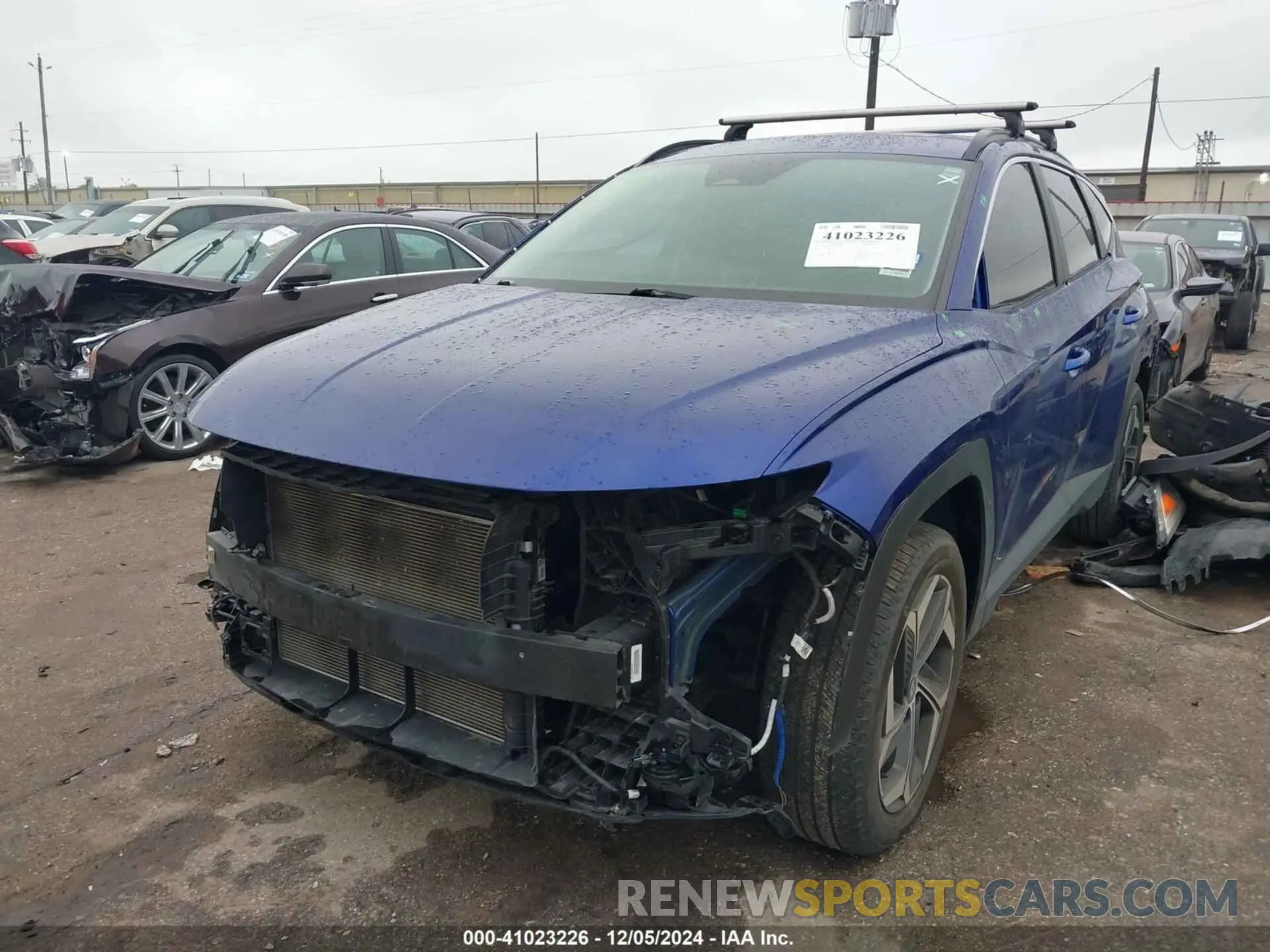 2 Photograph of a damaged car 5NMJCCAE2NH054091 HYUNDAI TUCSON 2022