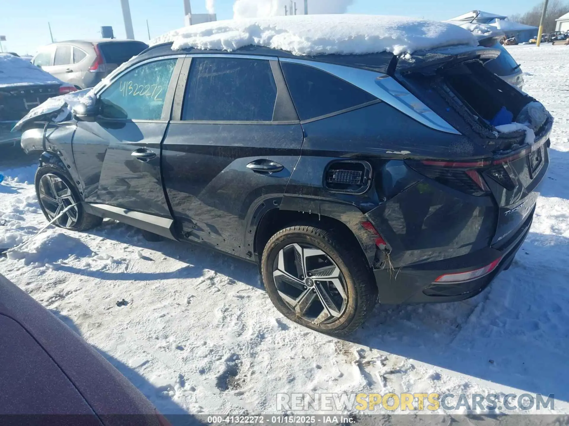 3 Photograph of a damaged car 5NMJCCAE2NH064412 HYUNDAI TUCSON 2022