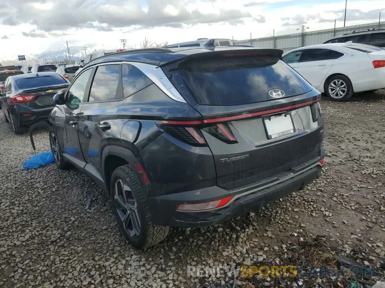 2 Photograph of a damaged car 5NMJCCAE2NH118999 HYUNDAI TUCSON 2022
