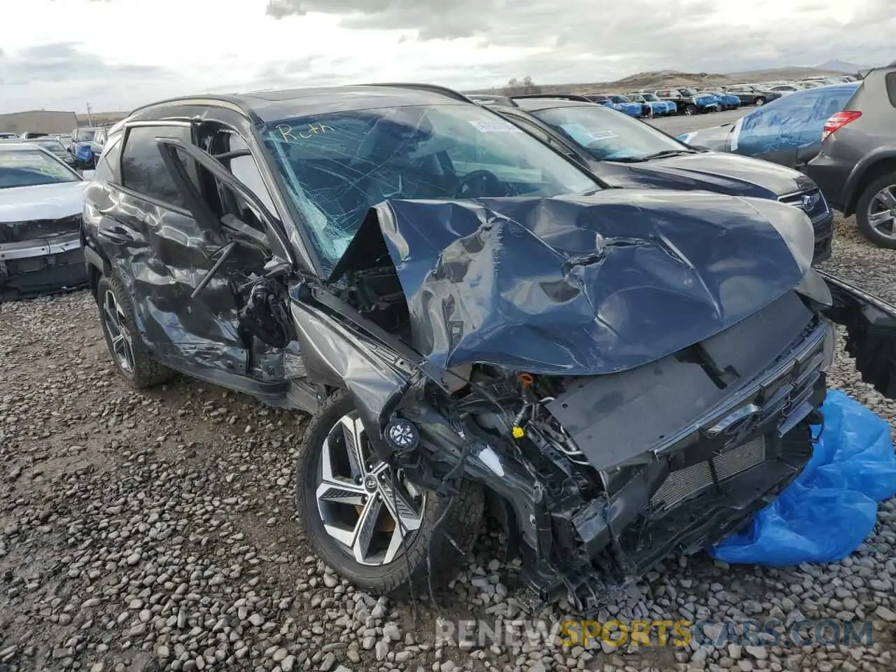 4 Photograph of a damaged car 5NMJCCAE2NH118999 HYUNDAI TUCSON 2022