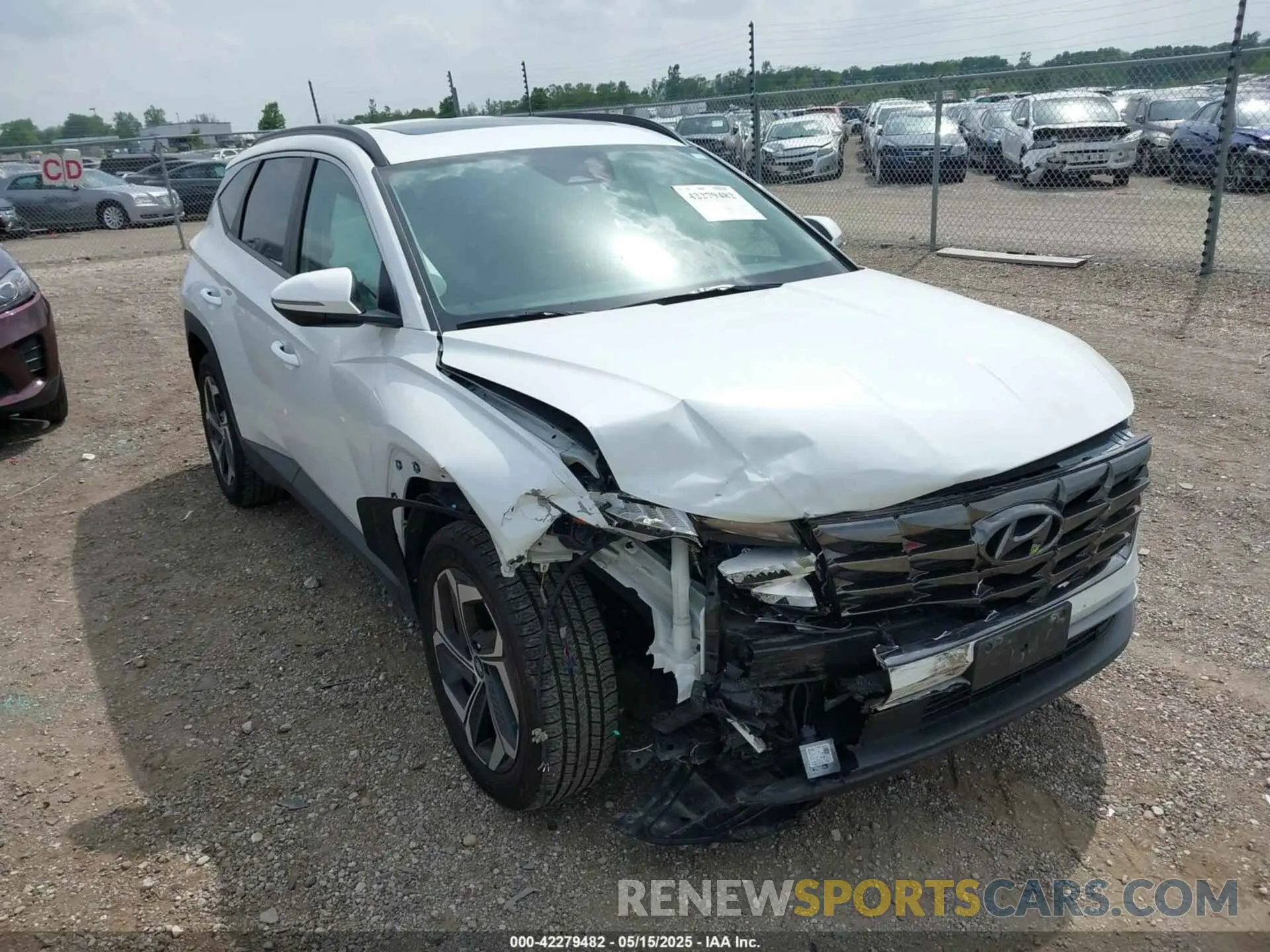 1 Photograph of a damaged car 5NMJCCAE3NH047585 HYUNDAI TUCSON 2022