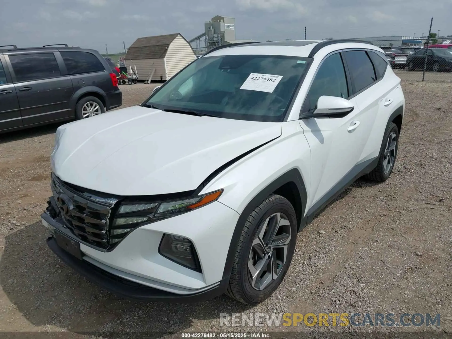 2 Photograph of a damaged car 5NMJCCAE3NH047585 HYUNDAI TUCSON 2022