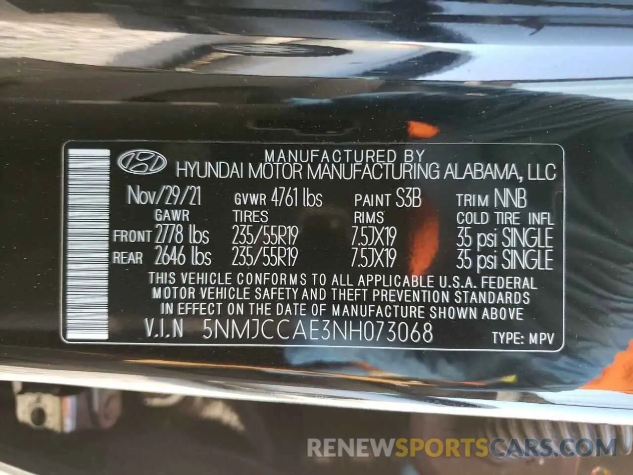 15 Photograph of a damaged car 5NMJCCAE3NH073068 HYUNDAI TUCSON 2022
