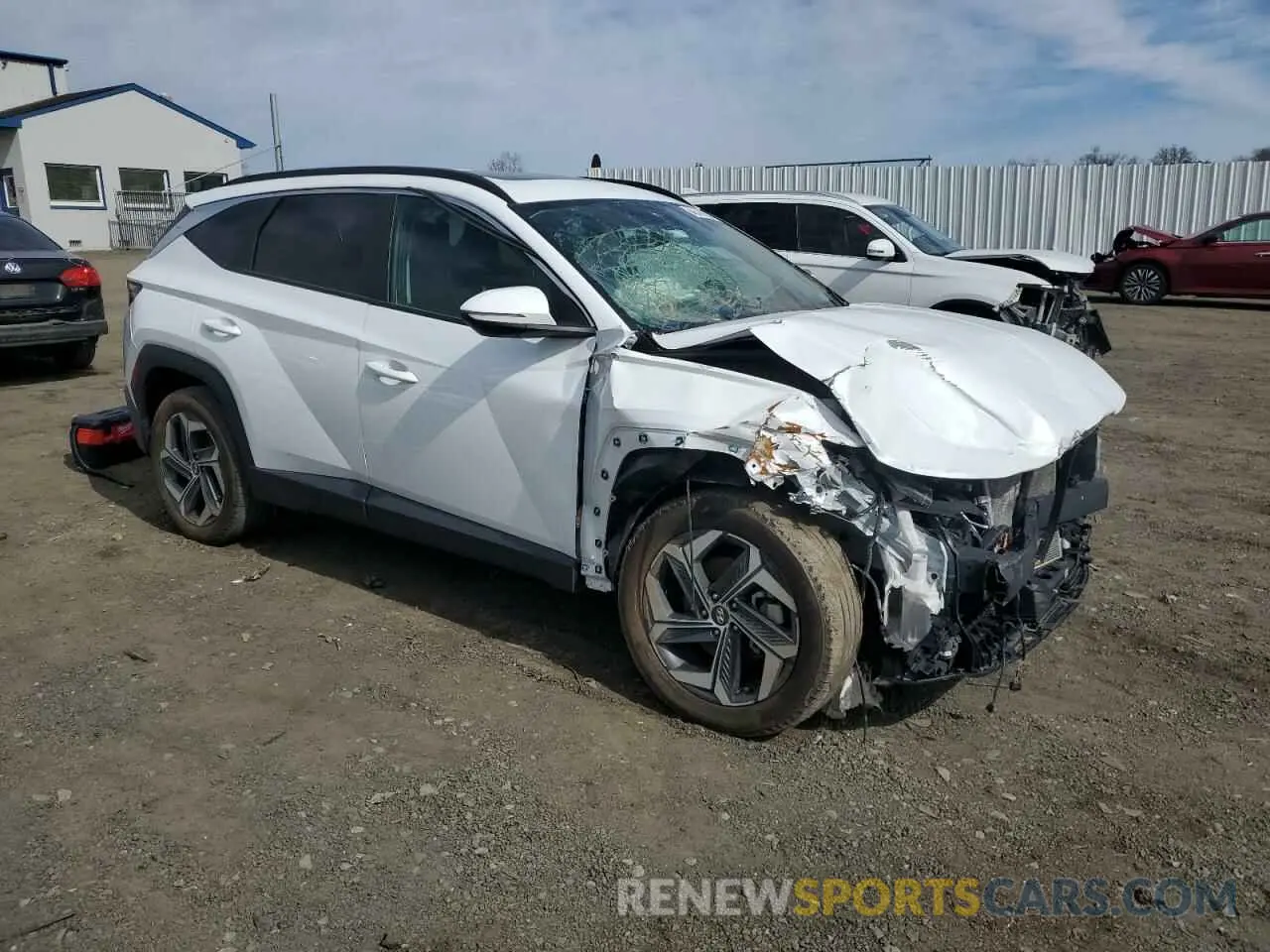4 Photograph of a damaged car 5NMJCCAE4NH148313 HYUNDAI TUCSON 2022