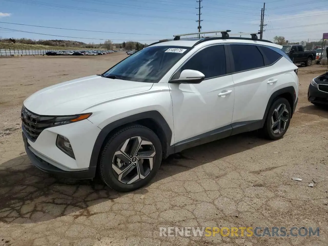 1 Photograph of a damaged car 5NMJCCAE5NH035292 HYUNDAI TUCSON 2022