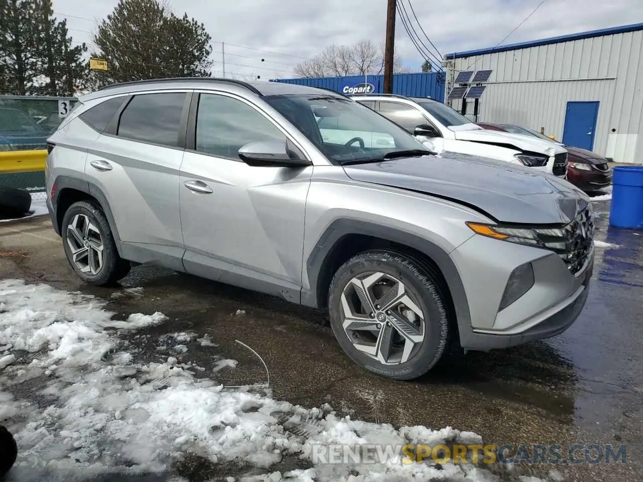 4 Photograph of a damaged car 5NMJCCAE5NH037320 HYUNDAI TUCSON 2022