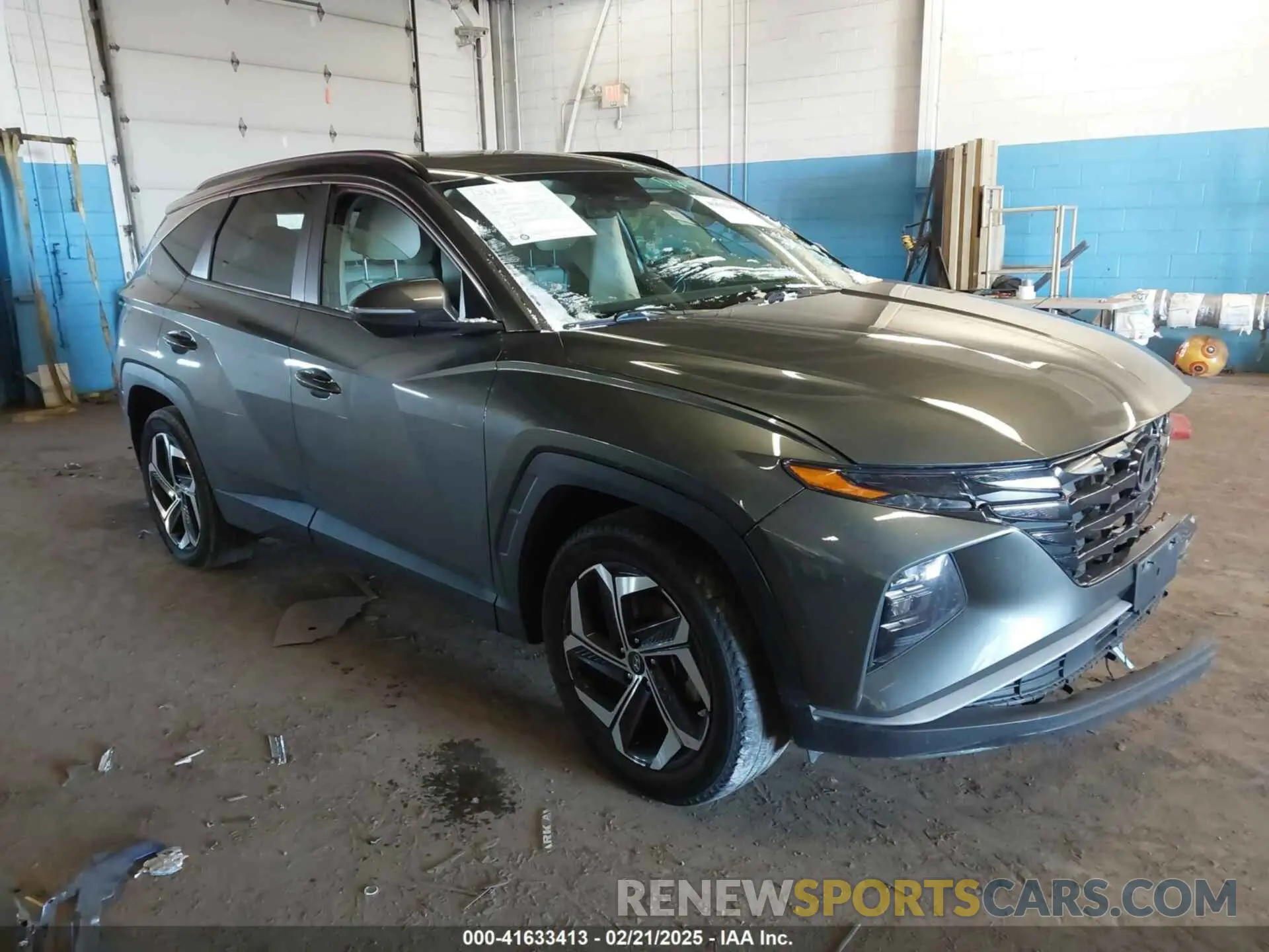 1 Photograph of a damaged car 5NMJCCAE5NH042078 HYUNDAI TUCSON 2022