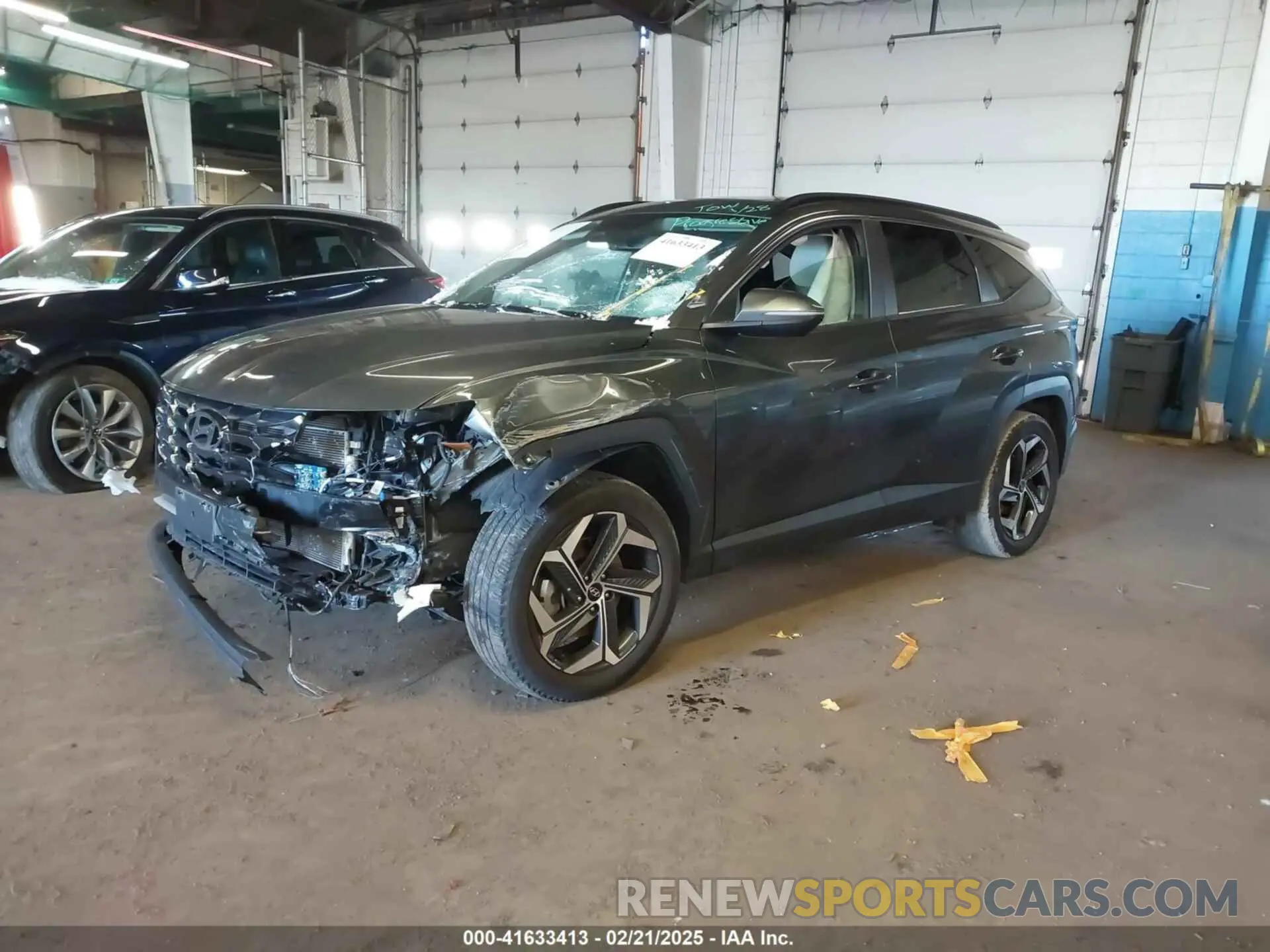 2 Photograph of a damaged car 5NMJCCAE5NH042078 HYUNDAI TUCSON 2022