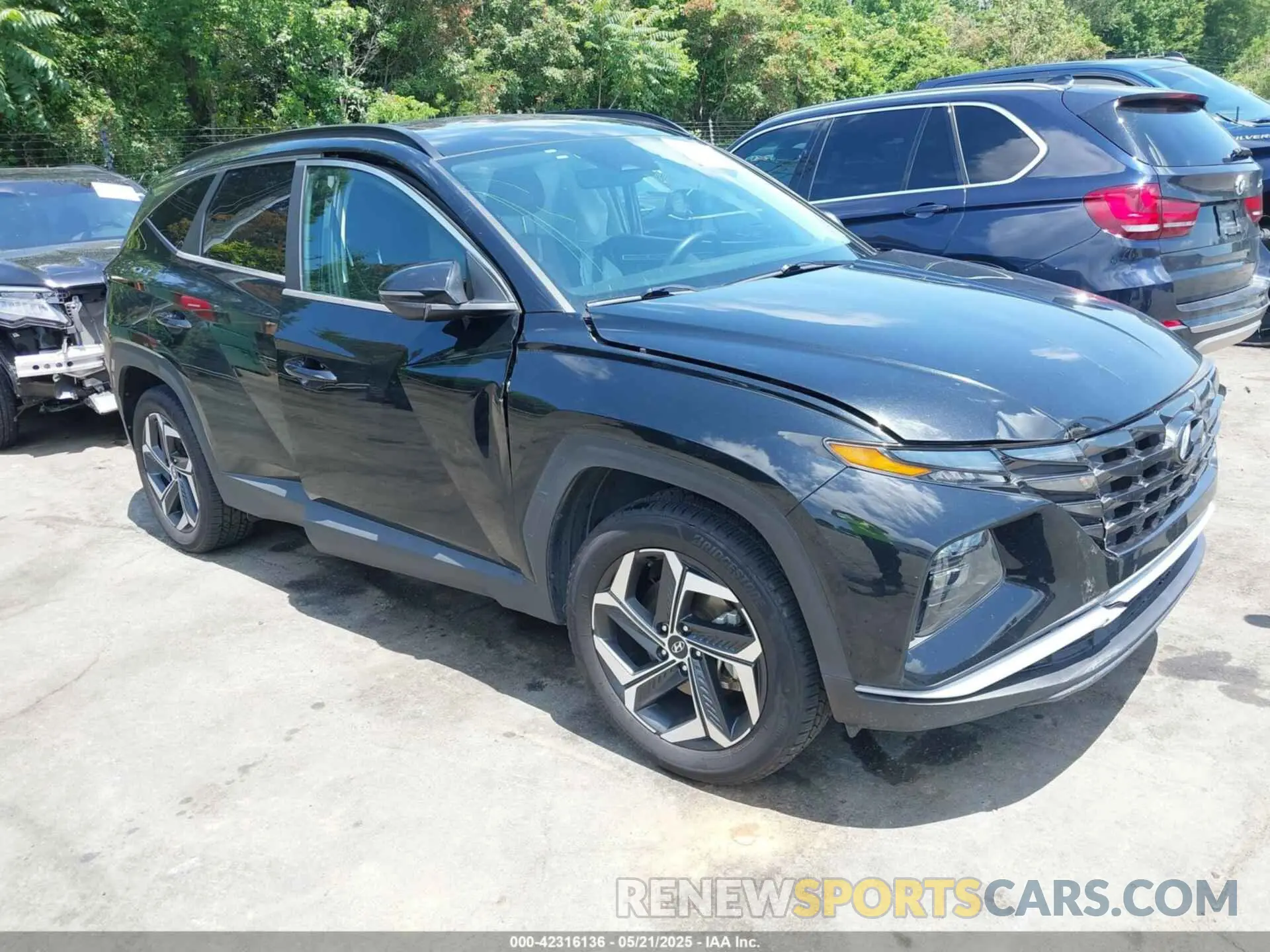 1 Photograph of a damaged car 5NMJCCAE5NH061293 HYUNDAI TUCSON 2022