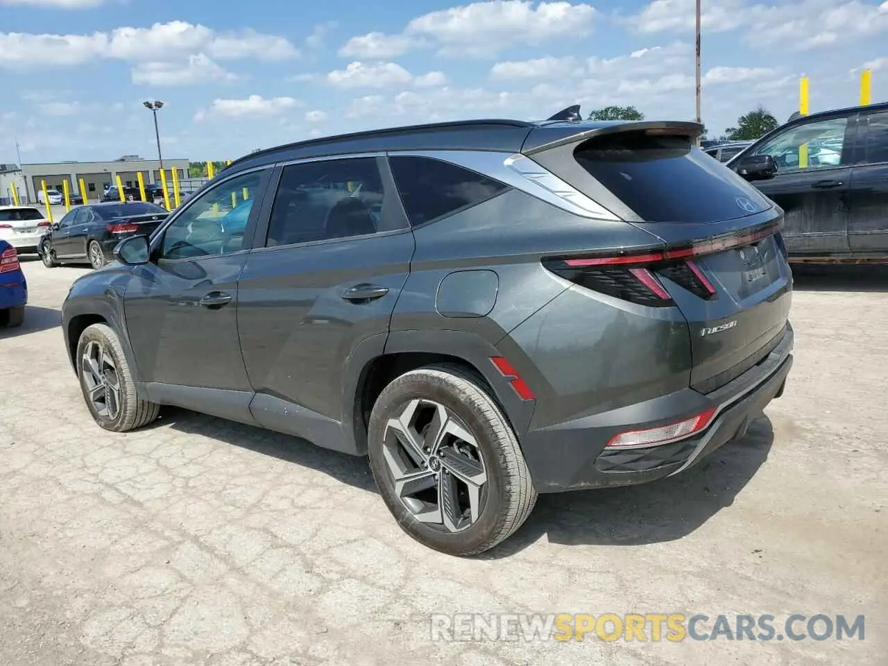 2 Photograph of a damaged car 5NMJCCAE6NH021837 HYUNDAI TUCSON 2022