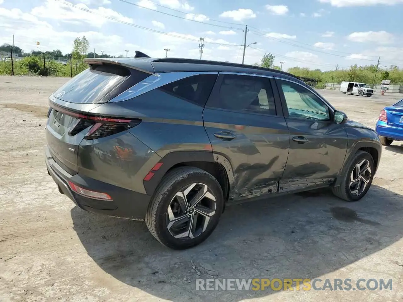 3 Photograph of a damaged car 5NMJCCAE6NH021837 HYUNDAI TUCSON 2022