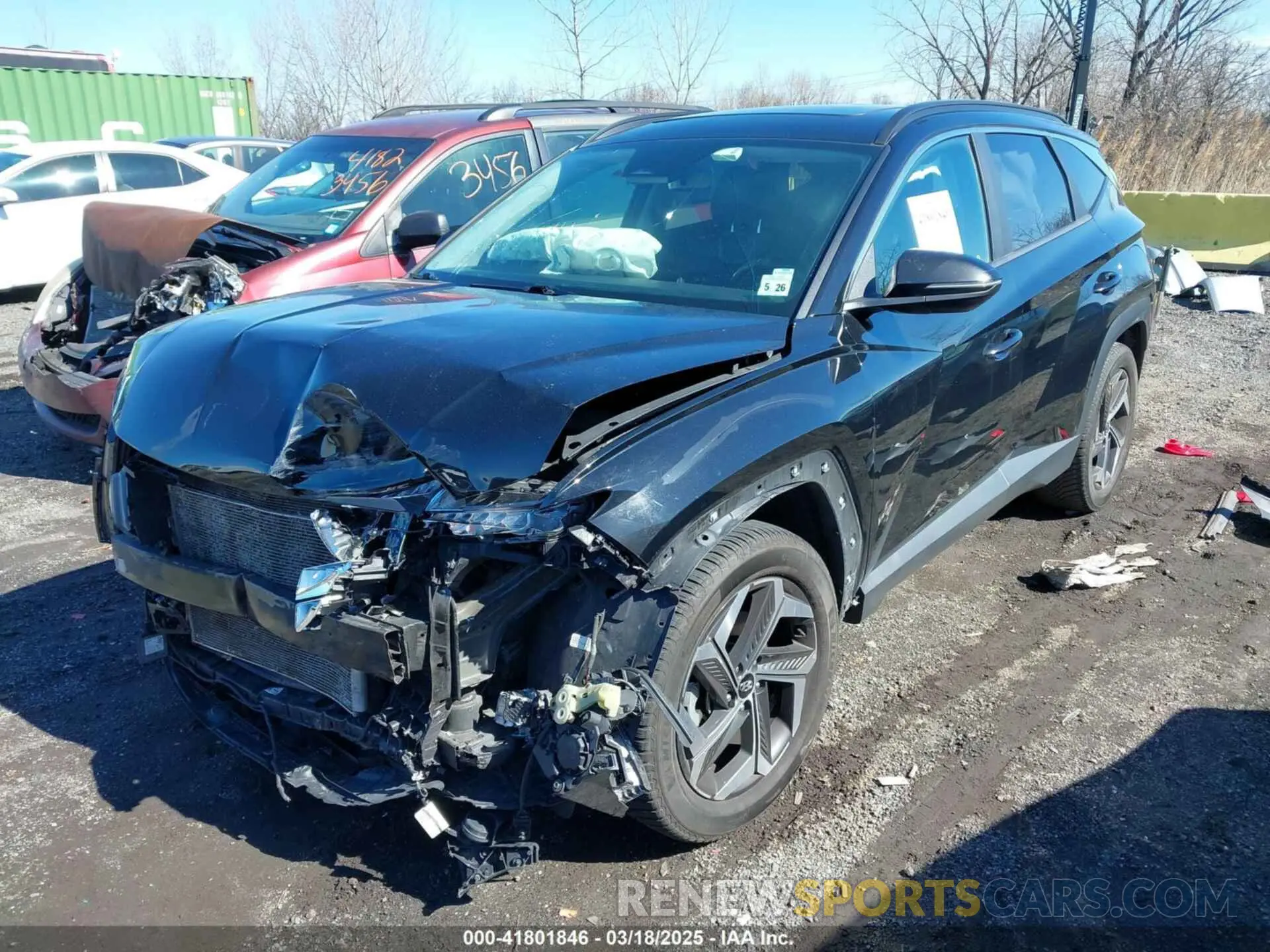2 Photograph of a damaged car 5NMJCCAE8NH017885 HYUNDAI TUCSON 2022