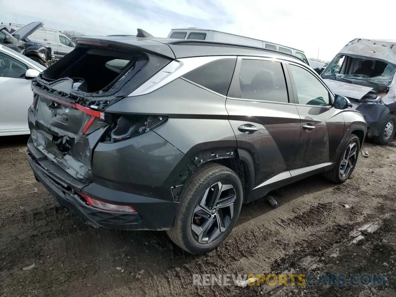 3 Photograph of a damaged car 5NMJCCAE8NH141249 HYUNDAI TUCSON 2022