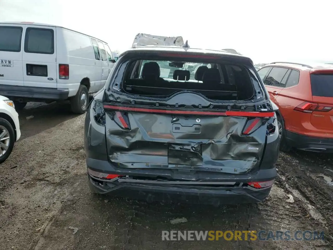 6 Photograph of a damaged car 5NMJCCAE8NH141249 HYUNDAI TUCSON 2022