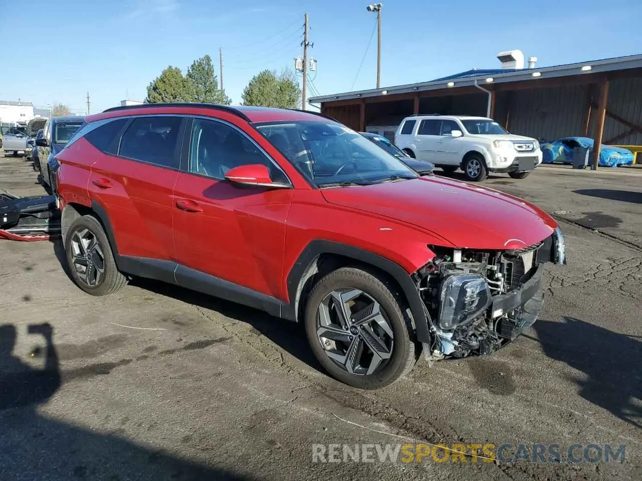 4 Photograph of a damaged car 5NMJCCAE9NH154690 HYUNDAI TUCSON 2022