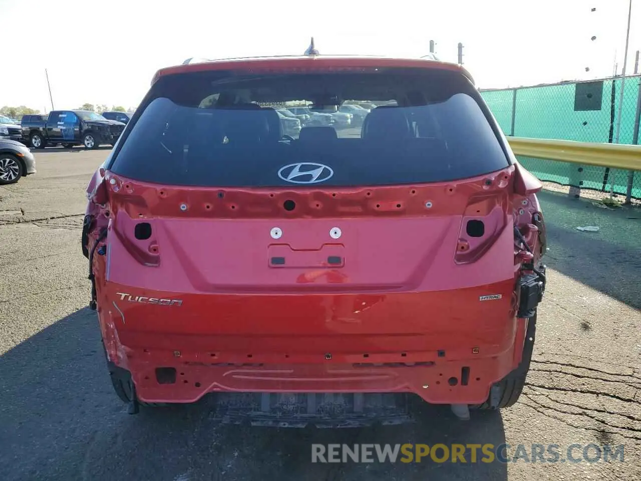 6 Photograph of a damaged car 5NMJCCAE9NH154690 HYUNDAI TUCSON 2022