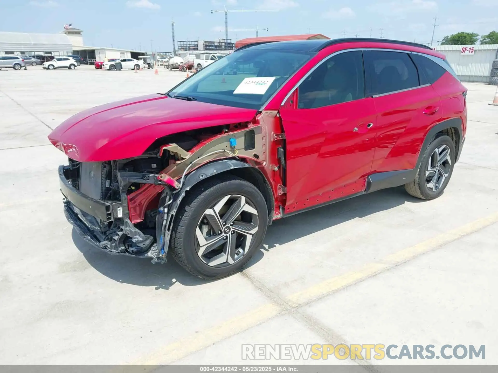 2 Photograph of a damaged car 5NMJE3AE0NH020290 HYUNDAI TUCSON 2022