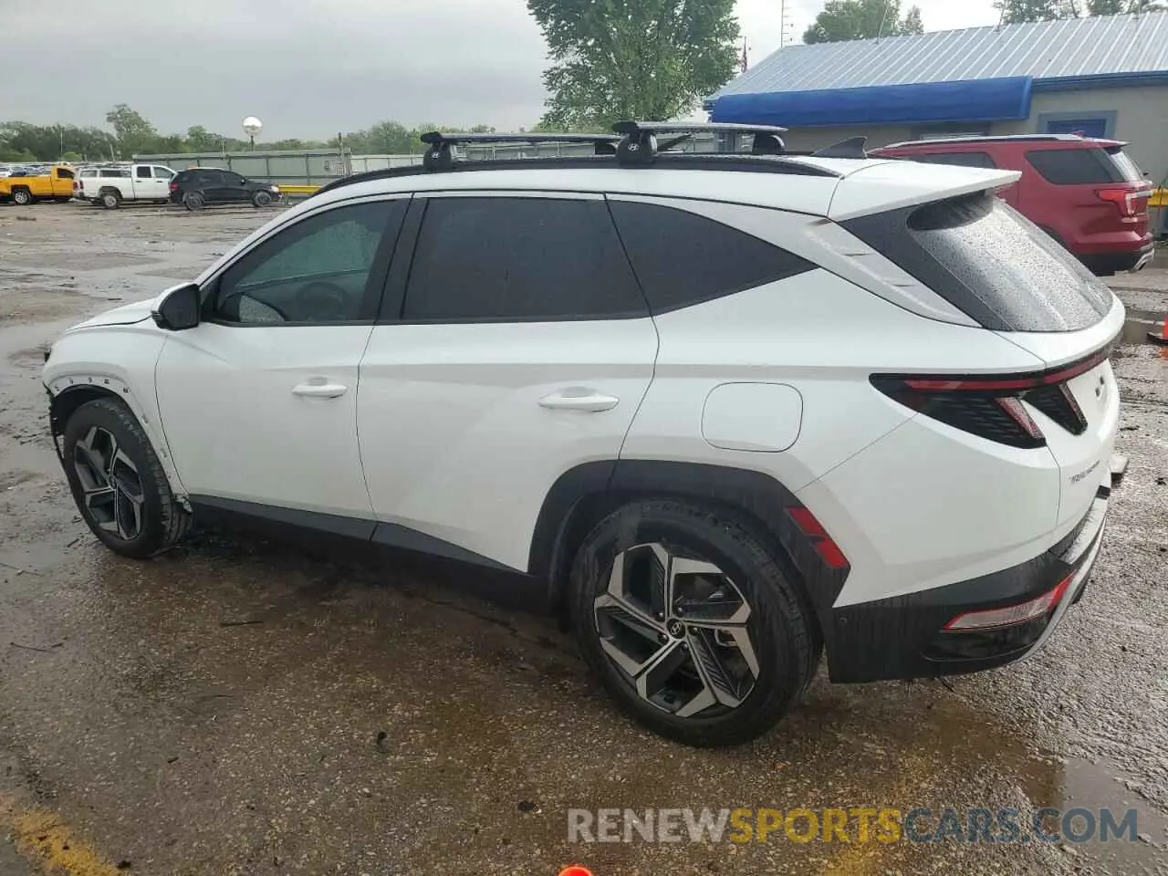 2 Photograph of a damaged car 5NMJE3AE0NH108563 HYUNDAI TUCSON 2022