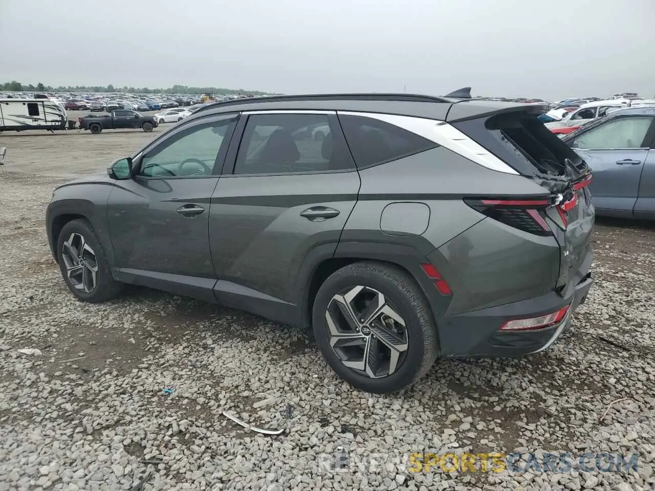 2 Photograph of a damaged car 5NMJE3AE1NH081583 HYUNDAI TUCSON 2022