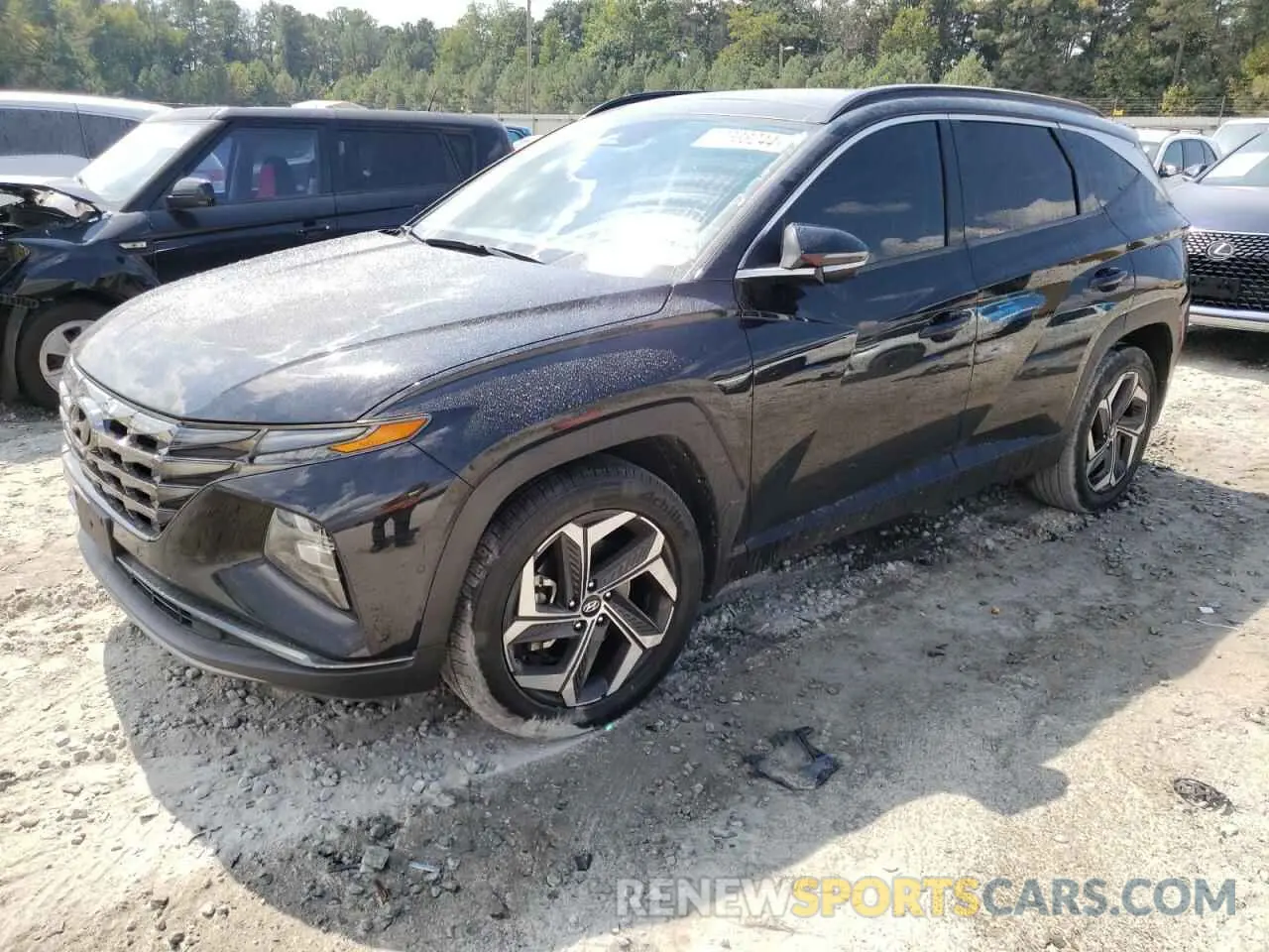 1 Photograph of a damaged car 5NMJE3AE1NH082989 HYUNDAI TUCSON 2022